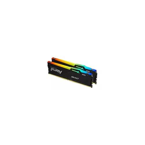 obrázek produktu Kingston DIMM DDR5 64GB (Kit of 2) 6400MT s CL32 Non-ECC FURY Beast RGB EXPO, Černá
