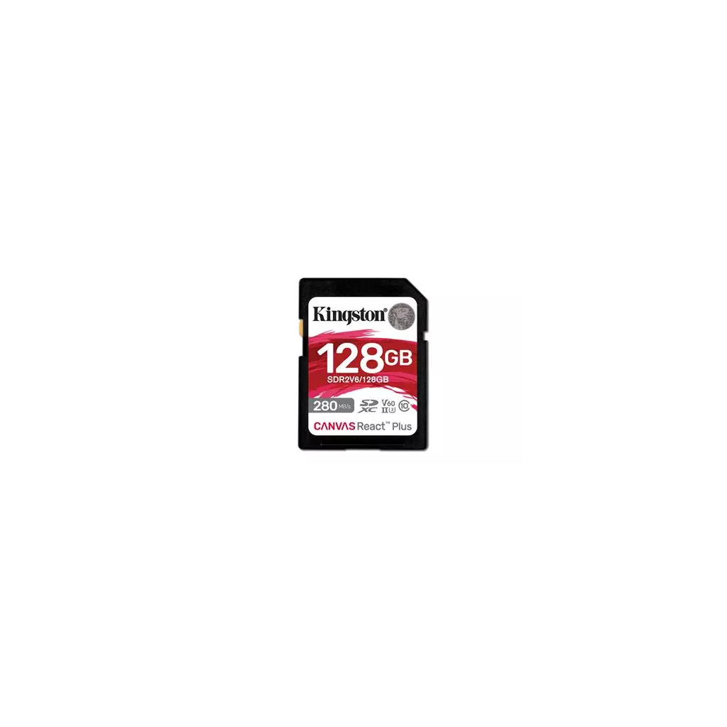 Obrázek produktu Kingston Canvas React Plus SDHC 128GB UHS-II U3 Class 10