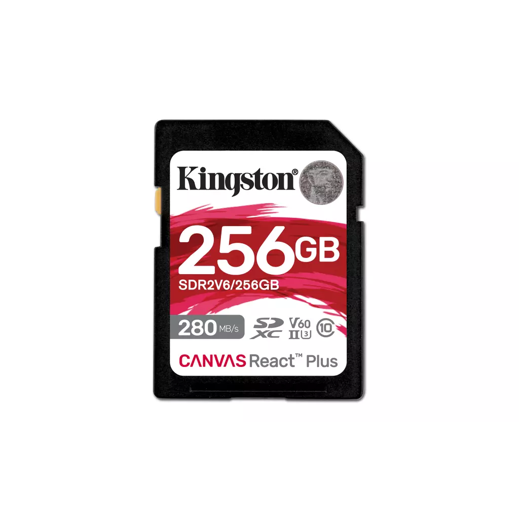 Obrázek produktu Kingston Canvas React Plus SDHC 256GB UHS-II U3 Class 10