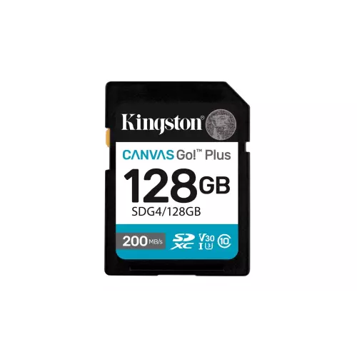 obrázek produktu Kingston paměťová karta 128GB microSDXC Canvas Go Plus Gen4 C10 UHS-I U3