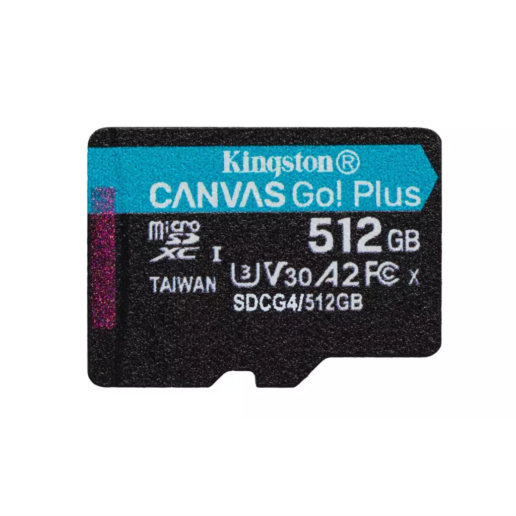 Obrázek produktu Kingston Canvas Go Plus A2 Micro SDXC 512GB UHS-I U3 Class 10