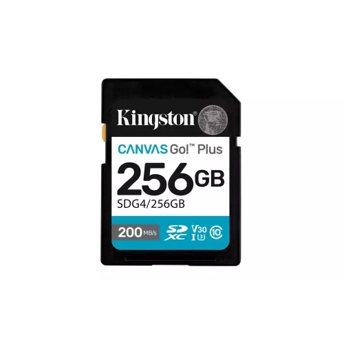 obrázek produktu Kingston Canvas Go Plus SDXC 256GB UHS-I U3 Class 10