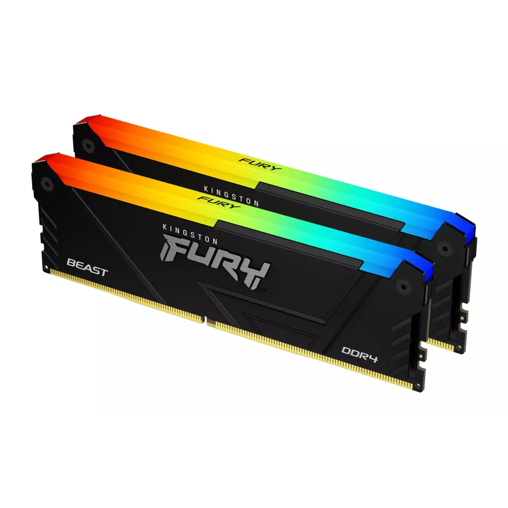 Obrázek produktu Kingston FURY Beast RGB 32GB DDR4 3200MT s DIMM CL16 KIT 2x 16GB