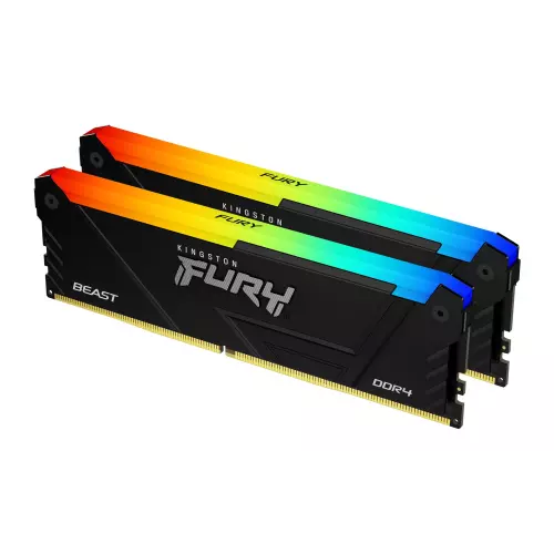 obrázek produktu Kingston FURY Beast RGB 32GB DDR4 3200MT s DIMM CL16 KIT 2x 16GB