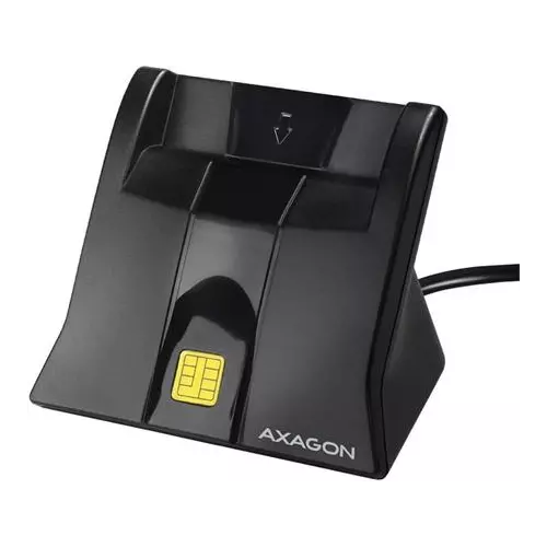 obrázek produktu Axagon CRE-SM4N, USB-A StandReader čtečka kontaktních karet Smart card (eObčanka), kabel 1.3m