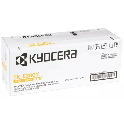 obrázek produktu Kyocera toner TK-5380Y yellow na 10 000 A4 stran, pro PA4000cx, MA4000cix cifx