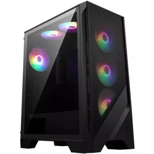 obrázek produktu MSI skříň MAG FORGE 120A AIRFLOW bez zdroje levé temperované sklo 6x 120 mm A-RGB fan 2x USB3.2 černá