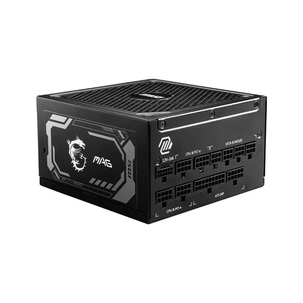 Obrázek produktu MSI zdroj MAG A1250GL PCIE5 1250W ATX3.1 akt. PFC 7 let celk. záruka 135mm fan modulární kabeláž 80PLUS Gold
