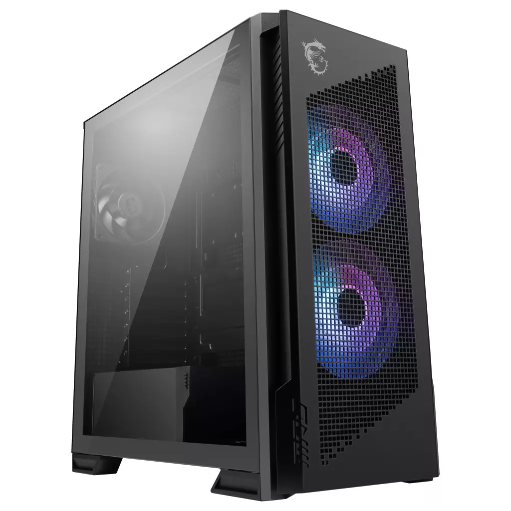 Obrázek produktu MSI skříň MPG VELOX 300R AIRFLOW PZ bez zdroje temperované sklo 2x 160mm fan 1x 120mm fan 2x USB 1x USB-C černá