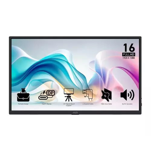 obrázek produktu MSI Pro MP165 E6 15,6" IPS FHD 60Hz 4ms Černá 3R
