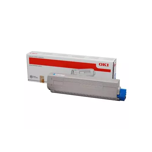 obrázek produktu OKI 44844507 Cyan toner do C831, 841 (10 000 stránek) - originální toner