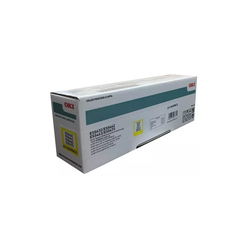 Obrázek produktu OKI 46490621 žlutý toner pro TONER-Y-ES5463, ES5432, 5442, 5473 (6000 str.)
