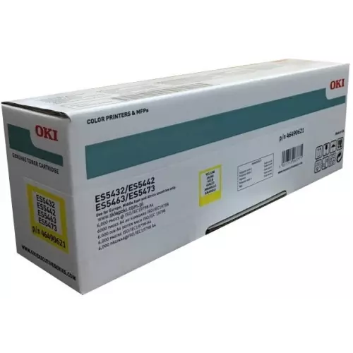 obrázek produktu OKI 46490621 žlutý toner pro TONER-Y-ES5463, ES5432, 5442, 5473 (6000 str.)