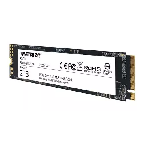 obrázek produktu Patriot P300 2TB SSD Interní M.2 PCIe Gen3 x4 NVMe 1.3 2280