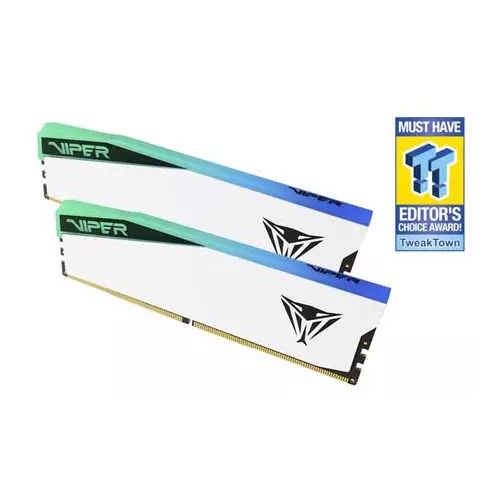 obrázek produktu Patriot VIPER ELITE 5 WHITE RGB 32GB DDR5 7000MT s DIMM CL38 Kit 2x 16GB
