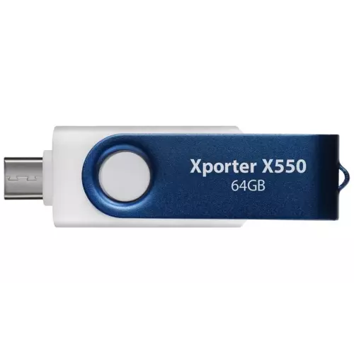 obrázek produktu Patriot Xporter X550 64GB USB Typ-A + USB Typ-C USB 3.2 Gen 1 bílo-modrá