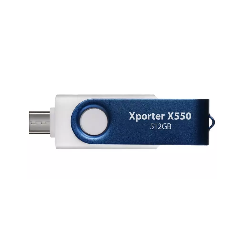 Obrázek produktu Patriot Xporter X550 512GB USB Typ-A + USB Typ-C USB 3.2 Gen 1 bílo-modrá