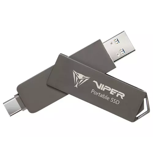 obrázek produktu Patriot Viper Portable PVP30 SSD 1TB Type A+C USB 3.2 Gen 2 šedá