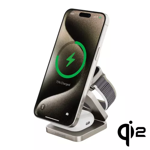 obrázek produktu Cubenest Qi2 3in1 Magnetic Wireless charger SQ312 Fold Pro Titanium