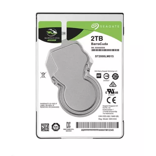 obrázek produktu Seagate BarraCuda 2,5" 2TB 128MB SATAIII 5.4k