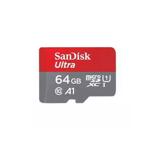 obrázek produktu SanDisk Ultra microSDXC 64 GB + SD Adapter 140 MB/s  A1 Class 10 UHS-I
