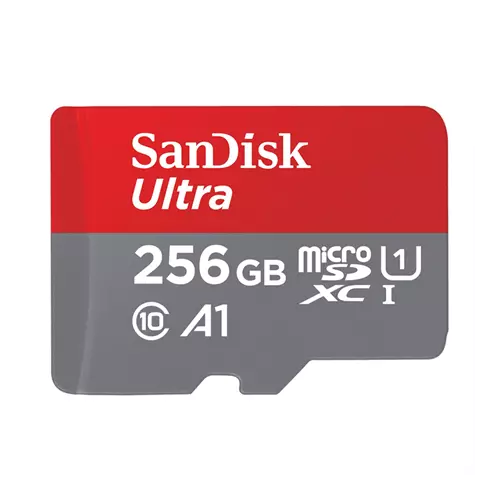 obrázek produktu SanDisk Ultra microSDXC 256 GB + SD Adapter 150 MB/s  A1 Class 10 UHS-I