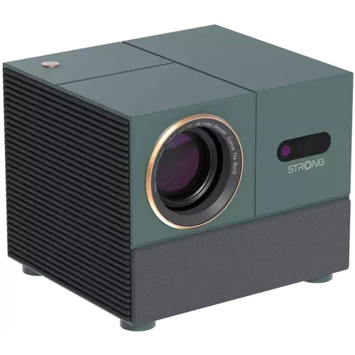obrázek produktu STRONG projektor MIRA 1/ LCD/ FHD (1920x1080)/ 300 ANSI lm/ USB 2.0/ HDMI/ BT/ Wi-Fi/ Repro/ Android 11/ šedo-zelený