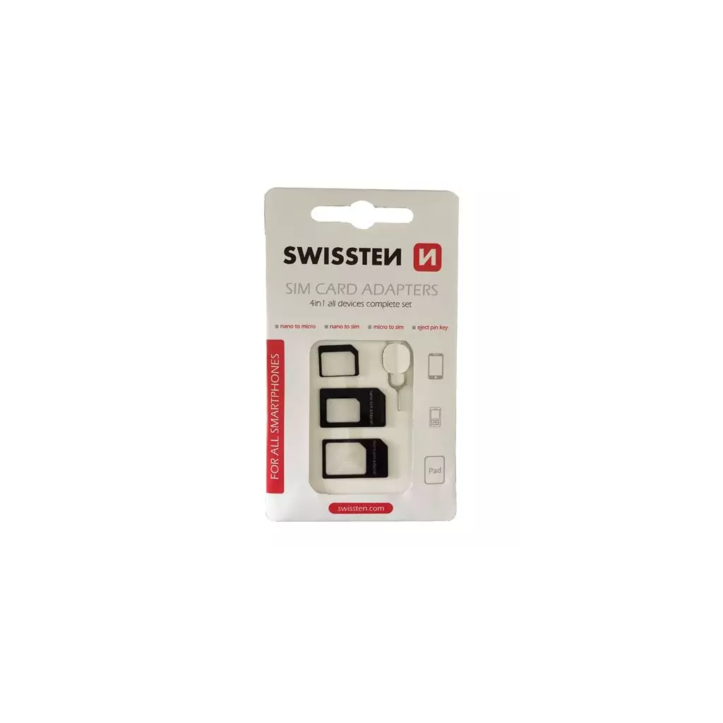 Obrázek produktu SWISSTEN sim adaptér 4in1
