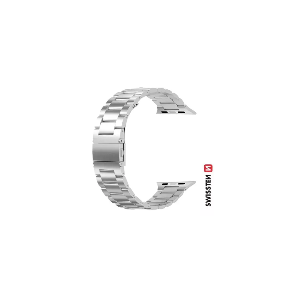 Obrázek produktu Swissten řemínek pro Apple Watch kovový 42-44 mm stříbrný