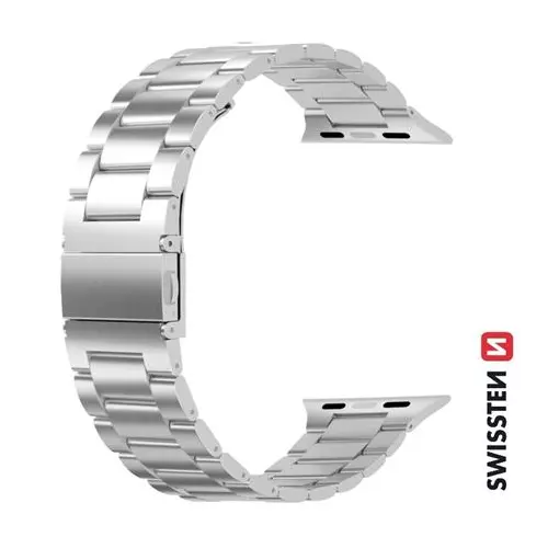 obrázek produktu Swissten řemínek pro Apple Watch kovový 42-44 mm stříbrný