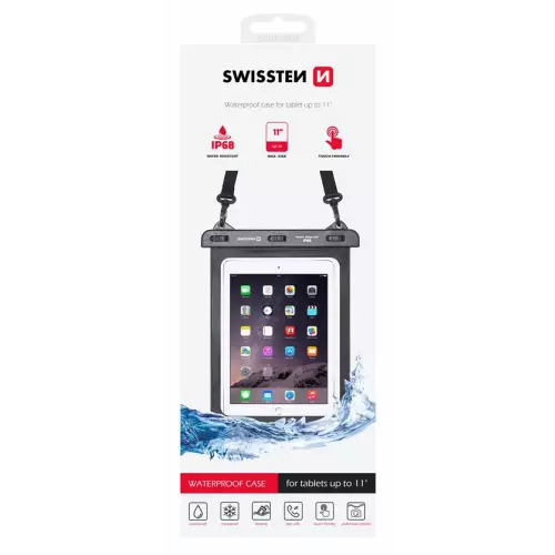 obrázek produktu Swissten vodotěsné pouzdro pro tablet 11" černé