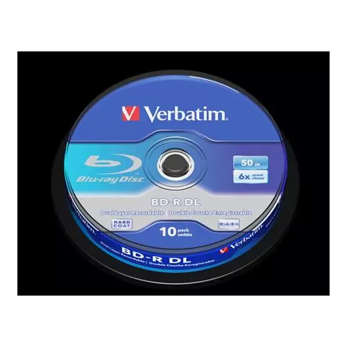 obrázek produktu Verbatim BD-R DL 10-pack, 50 GB, 6x, spindle 43746