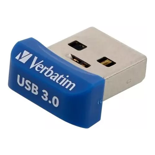 obrázek produktu Verbatim 16GB USB Flash 3.0 NANO Store´n´Stay modrý P-blist 98709