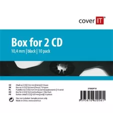 obrázek produktu COVER IT 2 CD 10mm jewel box + tray 10ks/bal