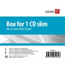 obrázek produktu COVER IT 1 CD 5,2mm slim box + tray čirý 10ks/bal