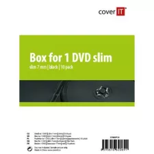 obrázek produktu COVER IT 1 DVD 7mm slim černý 10ks/bal