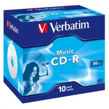 obrázek produktu VERBATIM CD-R AUDIO 80MIN, 16x, jewel case 10 ks