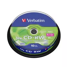 obrázek produktu VERBATIM CD-RW SERL 700MB, 12x, spindle 10 ks