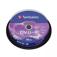 obrázek produktu VERBATIM DVD+R AZO 4,7GB, 16x, spindle 10 ks