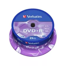 obrázek produktu VERBATIM DVD+R AZO 4,7GB, 16x, spindle 25 ks