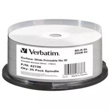 obrázek produktu VERBATIM BD-R SL DataLifePlus 25GB, 6x, printable, spindle 25 ks