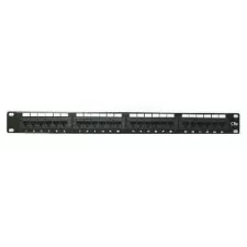 obrázek produktu 19" Patch panel XtendLan 24port, UTP, Cat5E, duální svorkovnice, černý