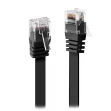 obrázek produktu XtendLan patch kabel Cat6, UTP - 1m, černý, plochý (prodej po 10 ks)