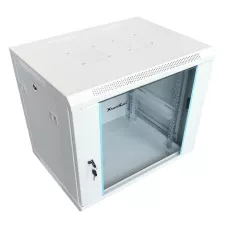 obrázek produktu XtendLan 19\" nástěnný rozvaděč 12U 600x450, nosnost 60 kg, skleněné dveře, svařovaný, šedý