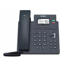 obrázek produktu Yealink SIP-T31 IP telefon, 2,3" 132x64 grafický, 2x RJ45 10/100, 2x SIP, s adaptérem