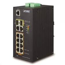 obrázek produktu PLANET IGS-5225-8P2T2S síťový přepínač Řízený L2+ Gigabit Ethernet (10/100/1000) Podpora napájení po Ethernetu (PoE) Modrá, Bíl