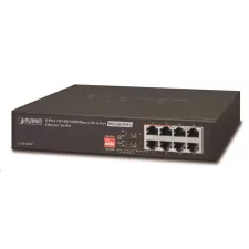 obrázek produktu Planet GSD-804Pv2 PoE switch 8x1000B-T, 4x PoE IEEE 802.3at do 60W, extend mód 10Mb, fanless