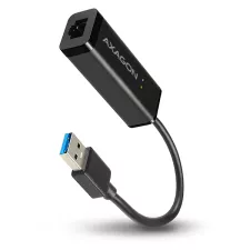 obrázek produktu AXAGON ADE-SR, USB-A 3.2 Gen 1 - Gigabit Ethernet síťová karta, auto instal, černá