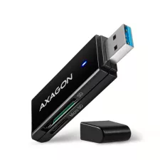 obrázek produktu AXAGON CRE-S2N, USB-A 3.2 Gen 1 - SUPERSPEED čtečka karet, 2-slot & lun SD/microSD, podpora UHS-I