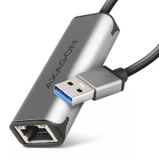 obrázek produktu AXAGON ADE-25R USB-A 3.2 Gen 1 - 2.5 Gigabit Ethernet síťová karta, Realtek 8156, auto install, šedá